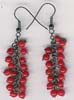 Coral Beaded Earring - click here for large view
