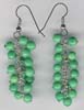 Green Beaded Earring - click here for large view