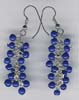 Blue Beaded Earring - click here for large view