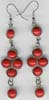 Coral Beaded Earring - click here for large view