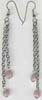 Pink Beaded Hanging Earring - click here for large view