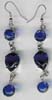 Dark Blue Beaded Earring - click here for large view