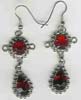 Garnet Beaded Earring - click here for large view