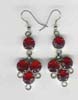 Garnet Beaded Earring - click here for large view