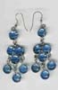 Blue Beaded Earring - click here for large view
