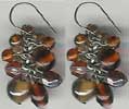 Tonal Topaz Beaded Earring - click here for large view