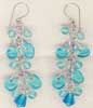 Turq Beaded Earring - click here for large view