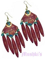Designer beaded earring - click here for large view