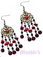 Designer beaded earring - click here for large view