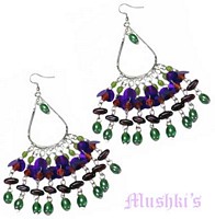 Designer beaded earring - click here for large view
