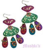 Designer beaded earring - click here for large view