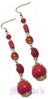 Designer beaded earring - click here for large view