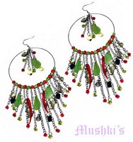 Designer beaded earring - click here for large view