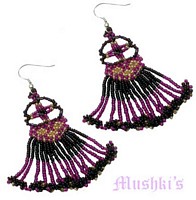 Designer beaded earring - click here for large view