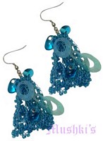 Designer beaded earring - click here for large view
