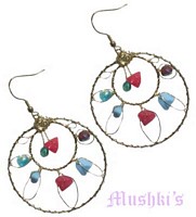 Designer beaded earring - click here for large view