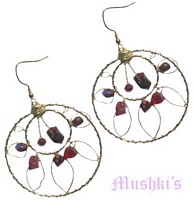 Designer beaded earring - click here for large view
