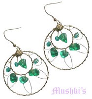 Designer beaded earring - click here for large view