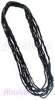 Multi Row Black  Necklace - click here for large view