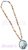 Tonal Topaz Ceramic Pendent Necklace - click here for large view