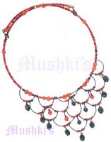 Tonal Garnet Coil Choker - click here for large view