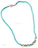 Single Row Turq Necklace - click here for large view