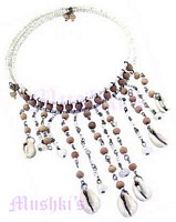 Two Row Beaded Coil Choker - click here for large view