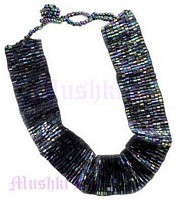 Net Beaded Necklace - click here for large view