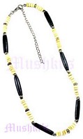 Two Color Bone Necklace - click here for large view