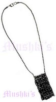 Black Beaded Necklace - click here for large view