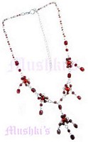 Red Beaded Necklace - click here for large view