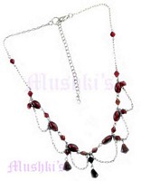 Red Beaded Necklace - click here for large view