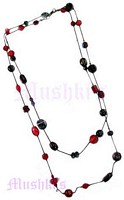 Multy Color Double Row Necklace - click here for large view