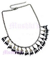 Black Beaded Necklace - click here for large view