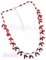 Red Beaded Necklace - click here for large view