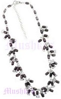 Black Beaded Necklace - click here for large view