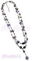 Amy Beaded Two Row Necklace - click here for large view