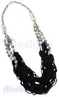 Seed Beaded Multy Row Necklace - click here for large view