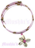 Seed Beaded Coil Choker - click here for large view