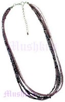 Multy Row Seed Beaded Necklace - click here for large view