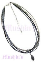 Multy Row Seed Beaded Necklace - click here for large view