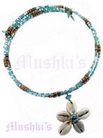Seed Beaded Coil Choker - click here for large view