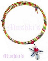 Seed Beaded Coil Choker - click here for large view