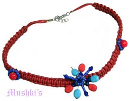 Beaded necklace - click here for large view