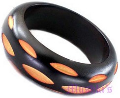 wooden bangle - click here for large view
