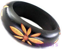 wooden bangle - click here for large view