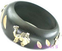 wooden bangle - click here for large view