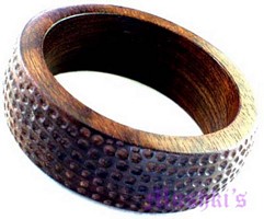 wooden bangle - click here for large view