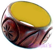 wooden bangle - click here for large view