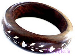wooden bangle - click here for large view